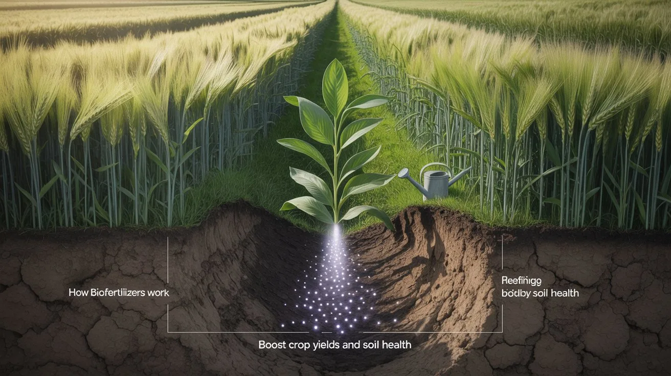 Biofertilizers are packed with useful microbes like nitrogen-fixing bacteria and phosphorus-solubilizing fungi