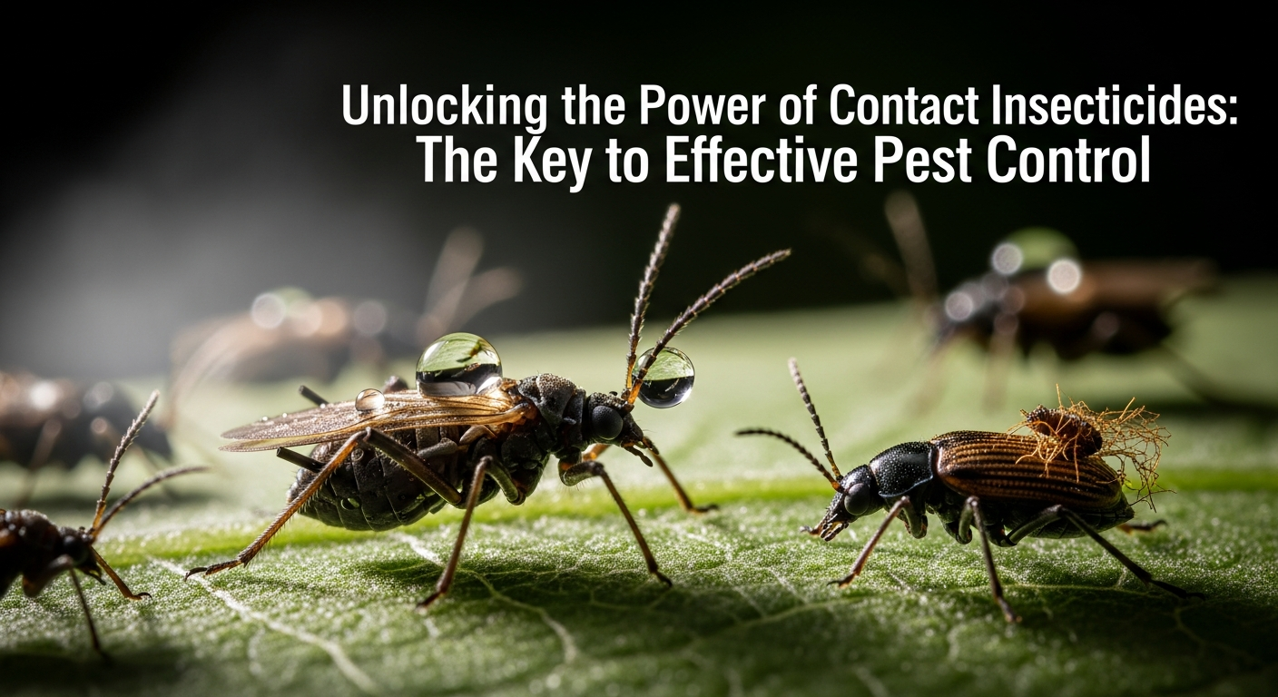 insecticides affect the insect's nervous system and/or the outside layer of the insect