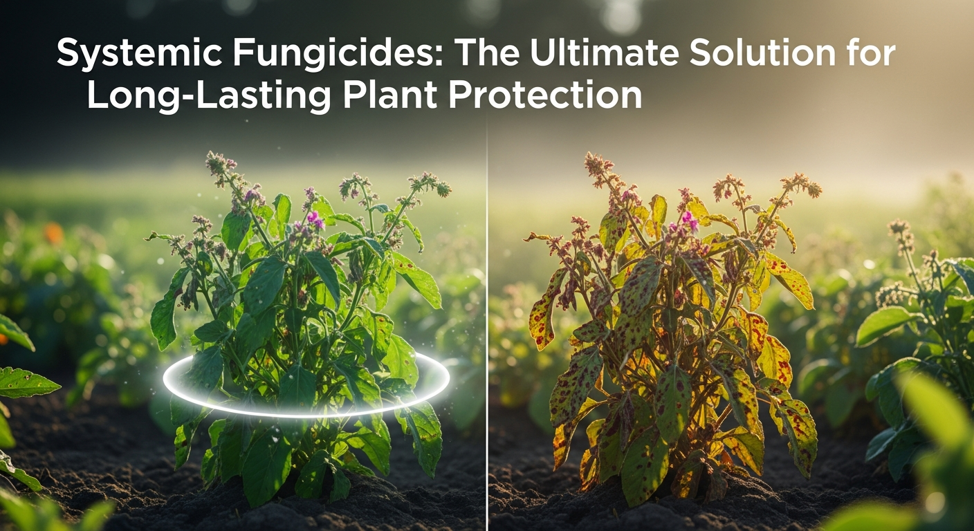 Systemic fungicides represent the latest in plant protection technology because they are able to travel through the plant and provide long-lasting protection to the entire plant system