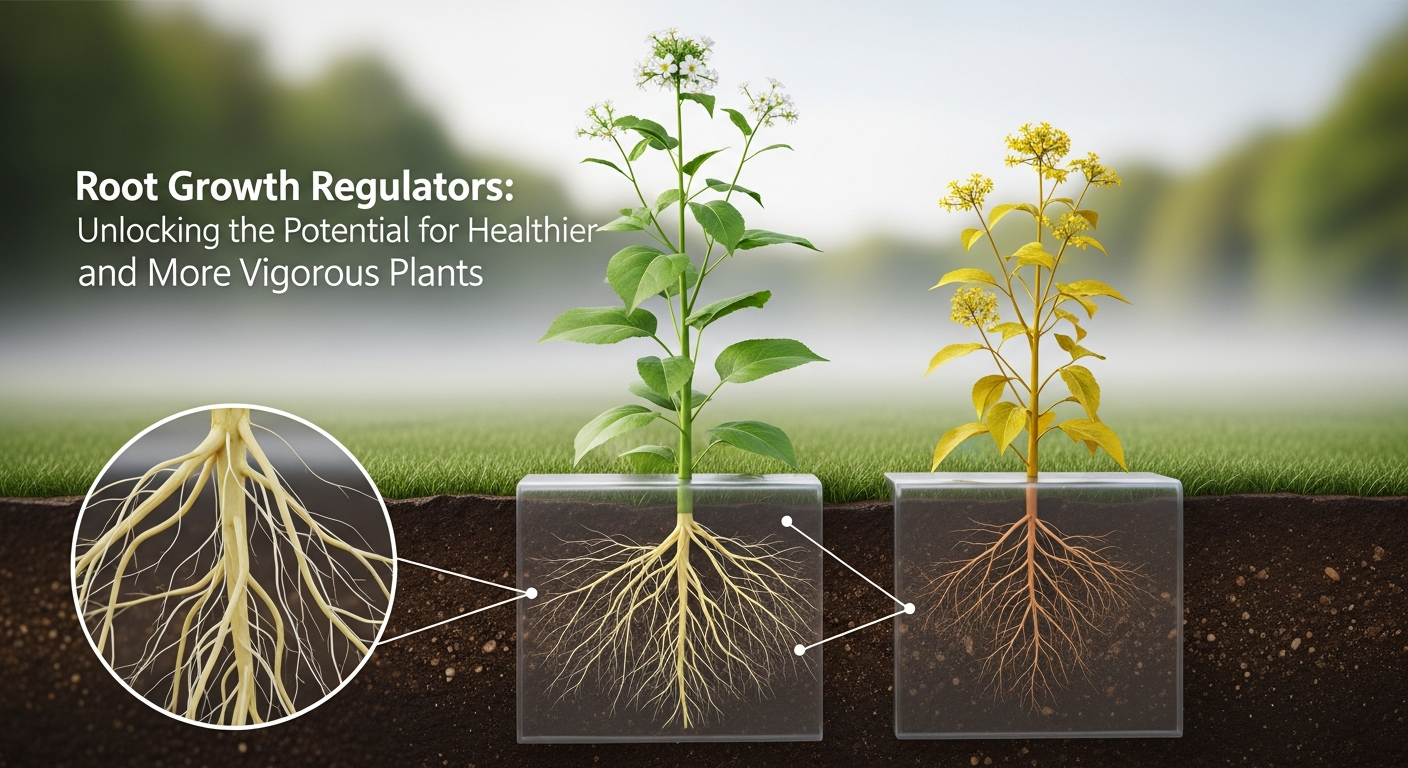 The action of root growth regulators on plant hormones allows their use in even very low concentrations to effectively stimulate rapid establishment and development of plants.
