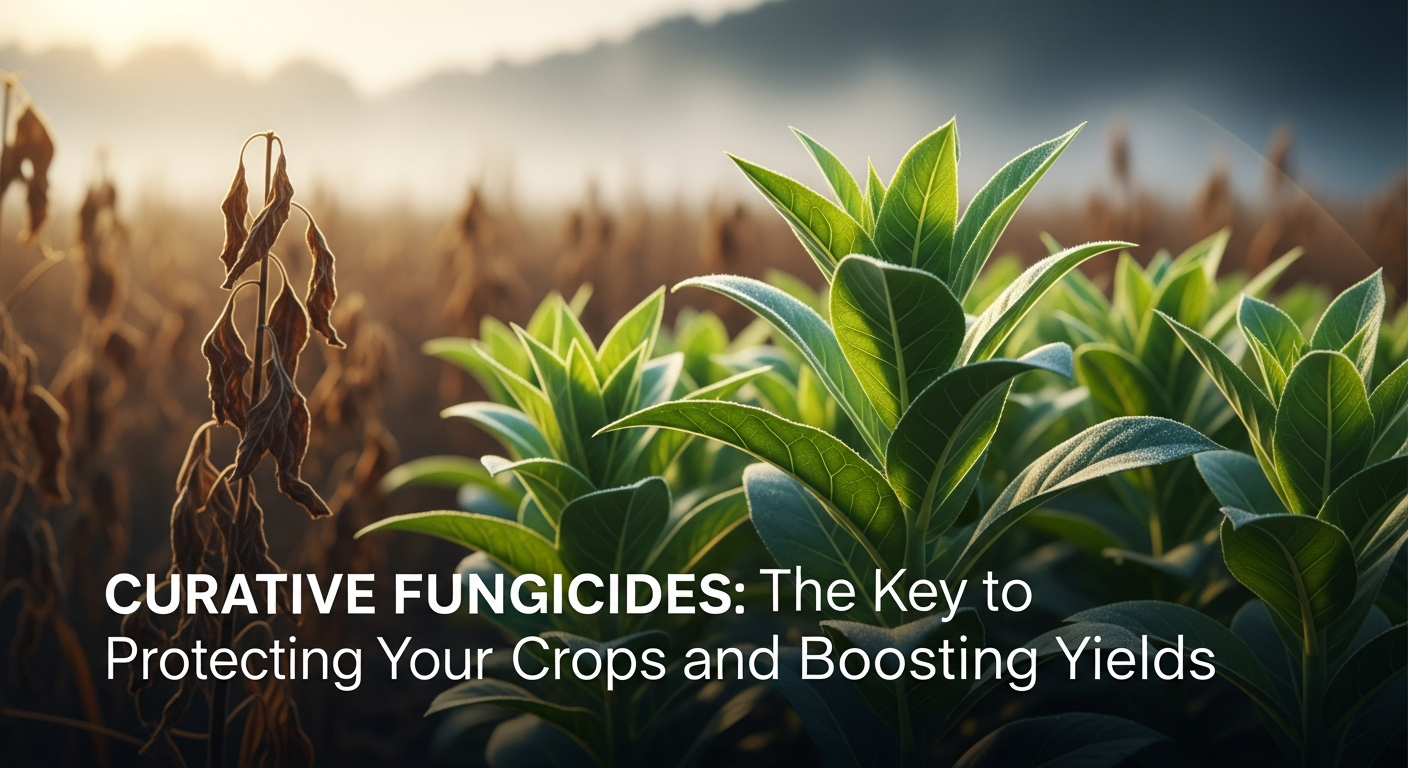 Commonly used in the production of cereals, vegetables, fruits, and plantation crops, curative fungicides must be utilized in a timely manner; otherwise, quality and productivity will be affected.