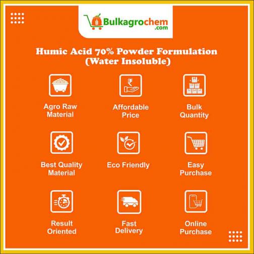 Humic Acid 70% Powder Formulation (Water Insoluble)-information