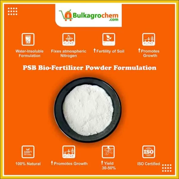 PSB Bio-Fertilizer Powder Formulation(Water Insoluble)-info